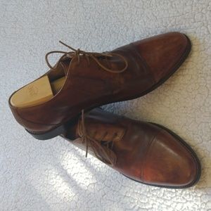 Florsheim Brown Leather Cap Toe Oxford Dress Shoes  11D